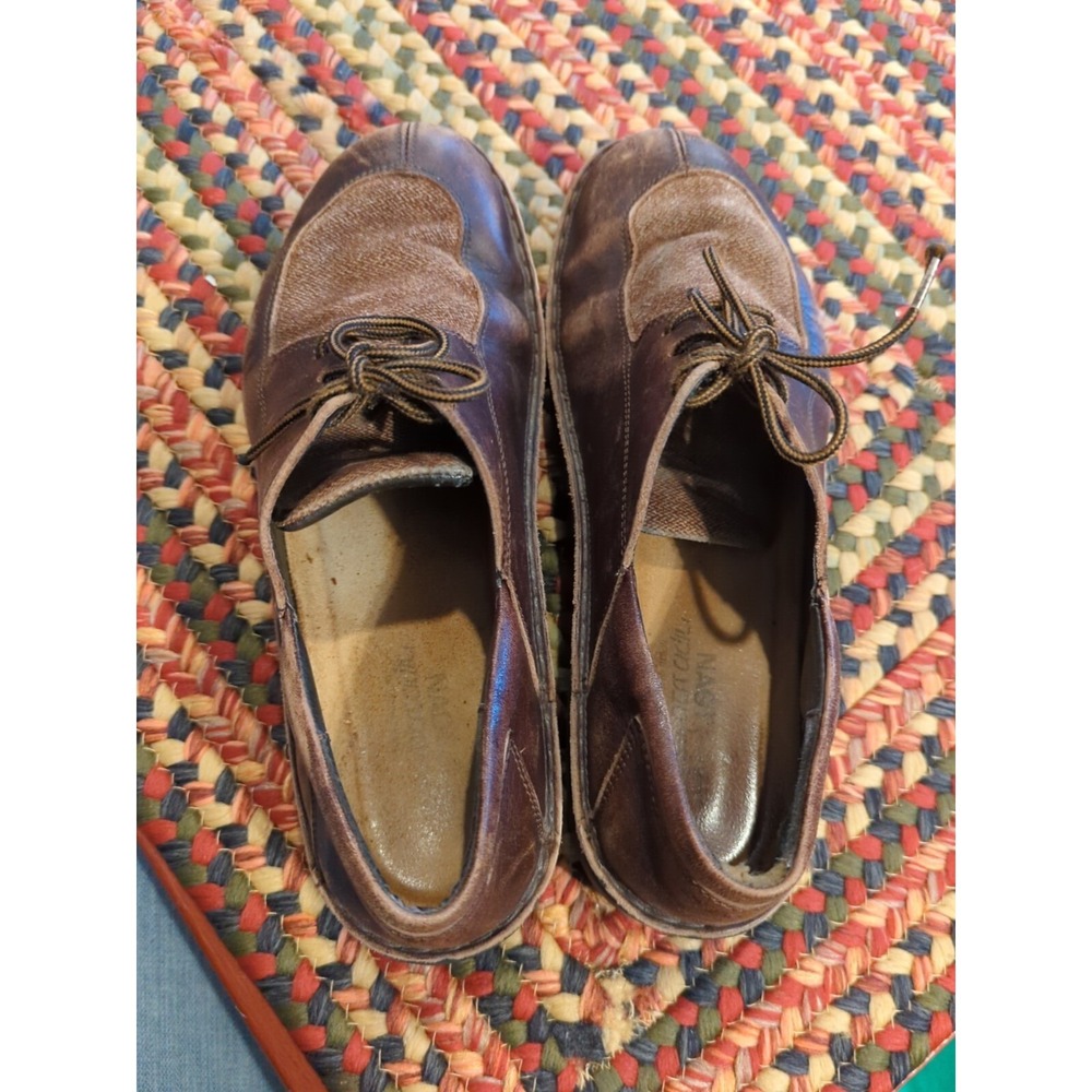 Naot Oxford Lace Up Women's 42 (11-11.5 US) Bronze Brown Distressed Leather - Picture 6 of 6